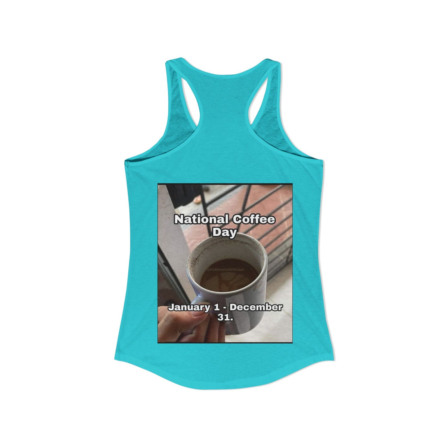 National Coffee Day Women's Racerback Tank