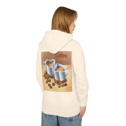 Coffee With Love Unisex Lightweight Hoodie