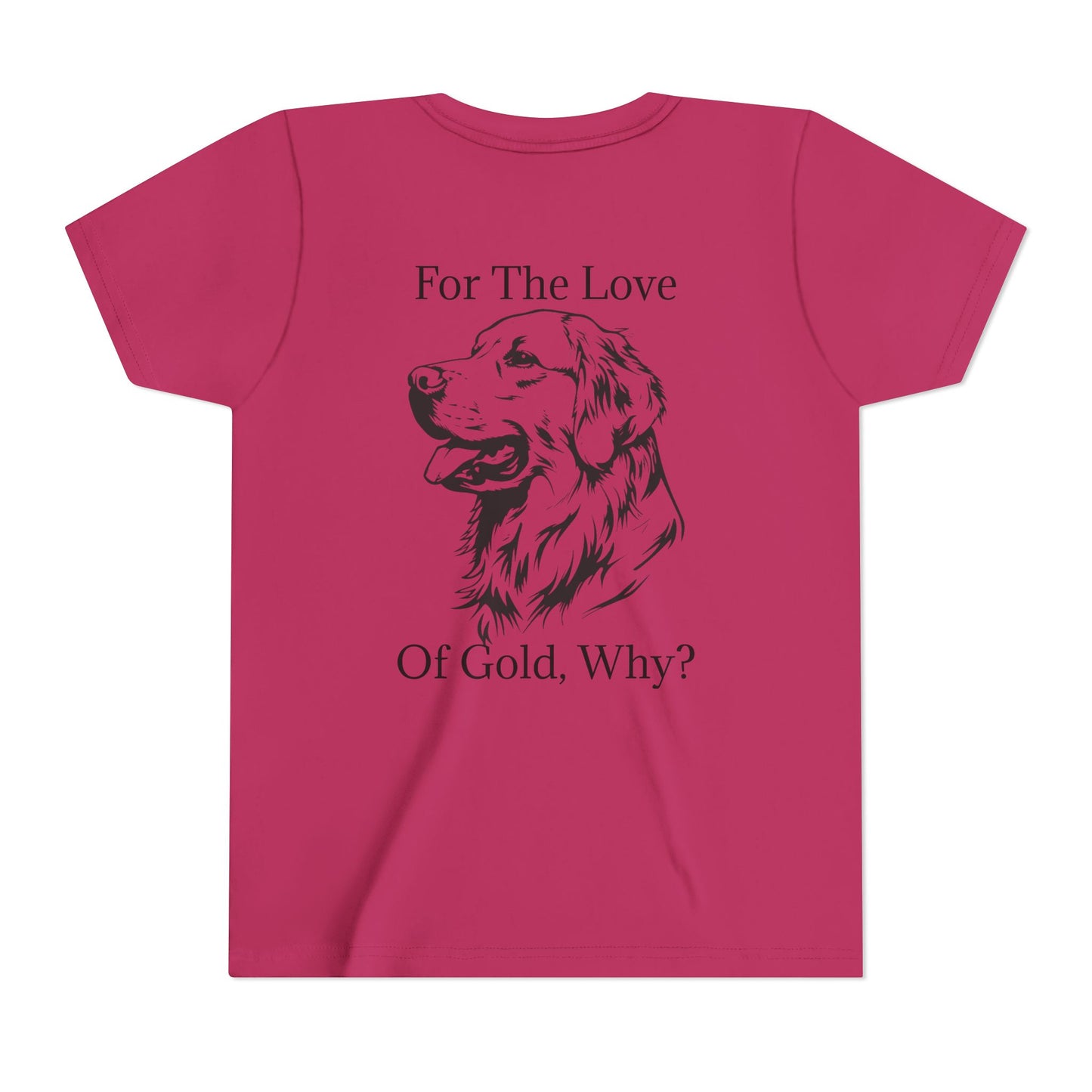 For The Love Of Gold Youth Unisex Short Sleeve Crewneck Tee