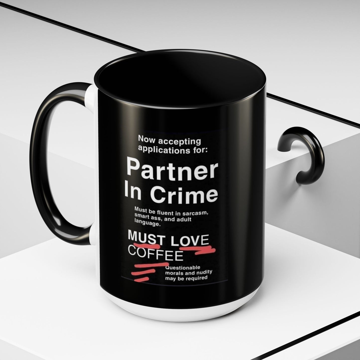 Partner In Crime 2-Tone Coffee Mug