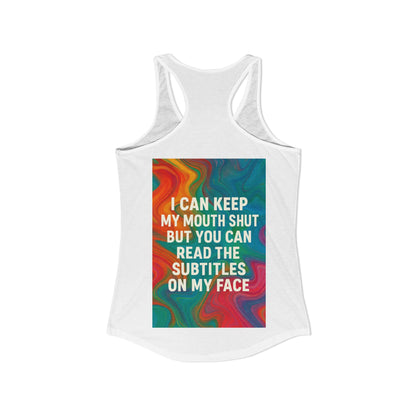 Subtitles Women's Racerback Tank
