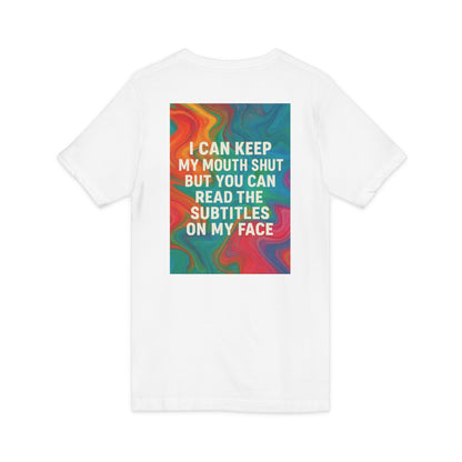 Subtitles Unisex Short Sleeve V-Neck Tee