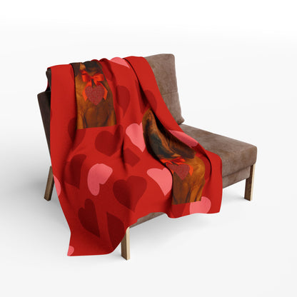Cupid's Companion Bloodhound Arctic Fleece Blanket