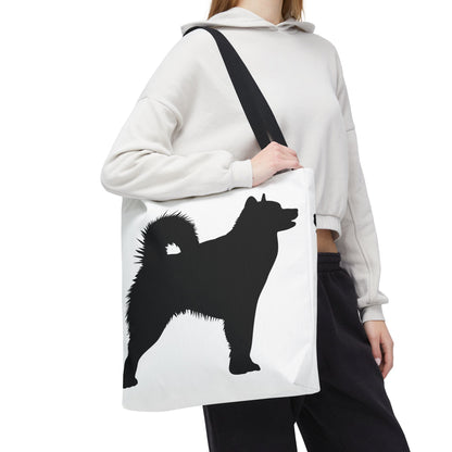 Malamute Silhouette Tote Bag