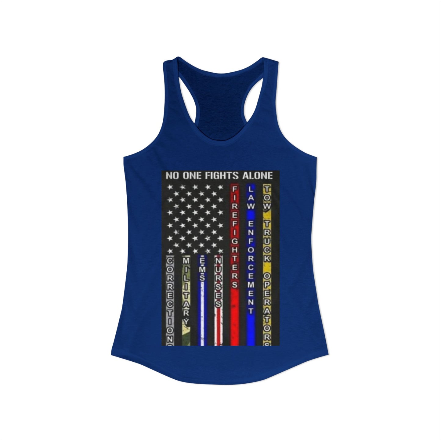 No One Fights Alone Women's Racerback Tank