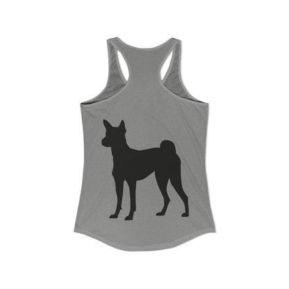 Basenji Silhouette Women's Racerback Tank