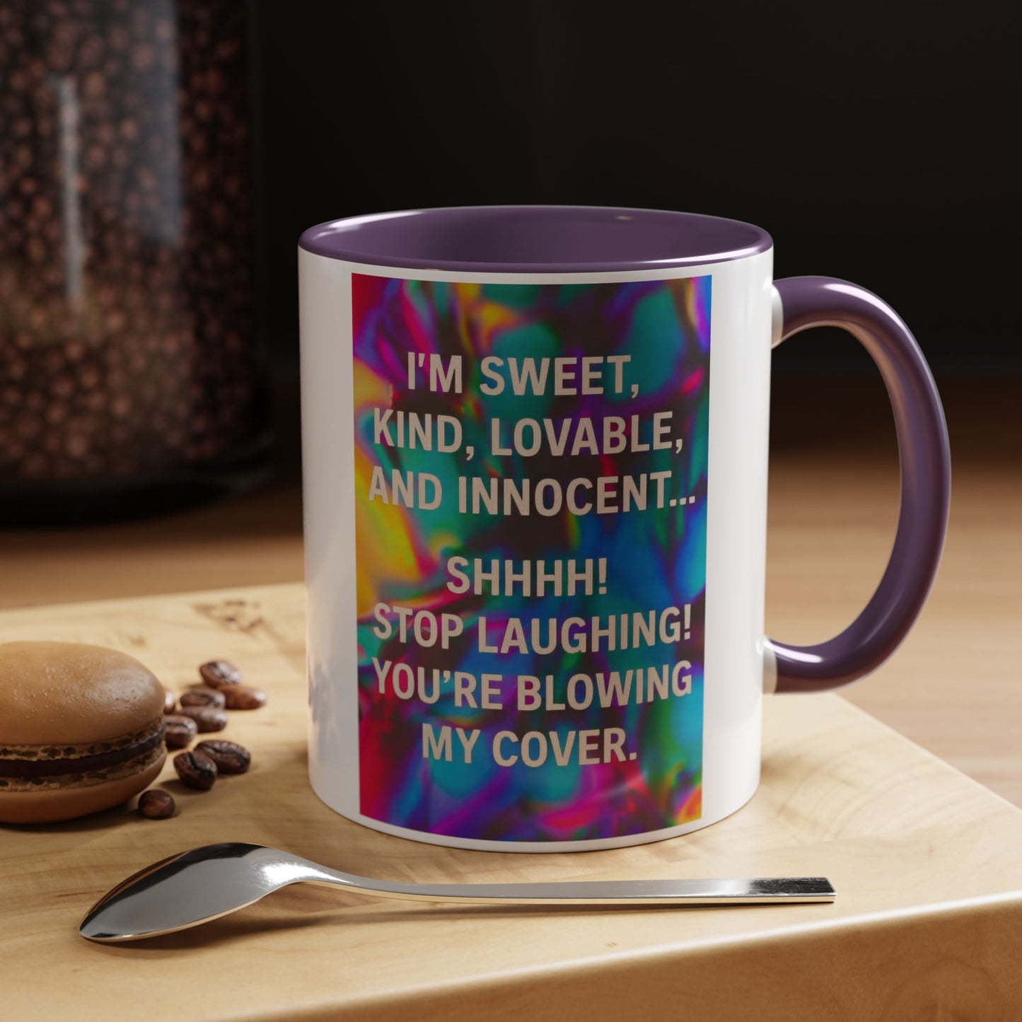 Blowing My Cover 2-Tone Coffee Mug