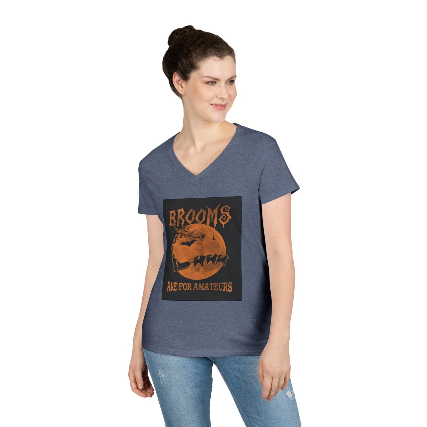 Brooms Are For Amateurs Women's V-Neck T-Shirt