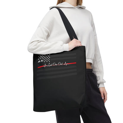 Thin Red Line Tote Bag