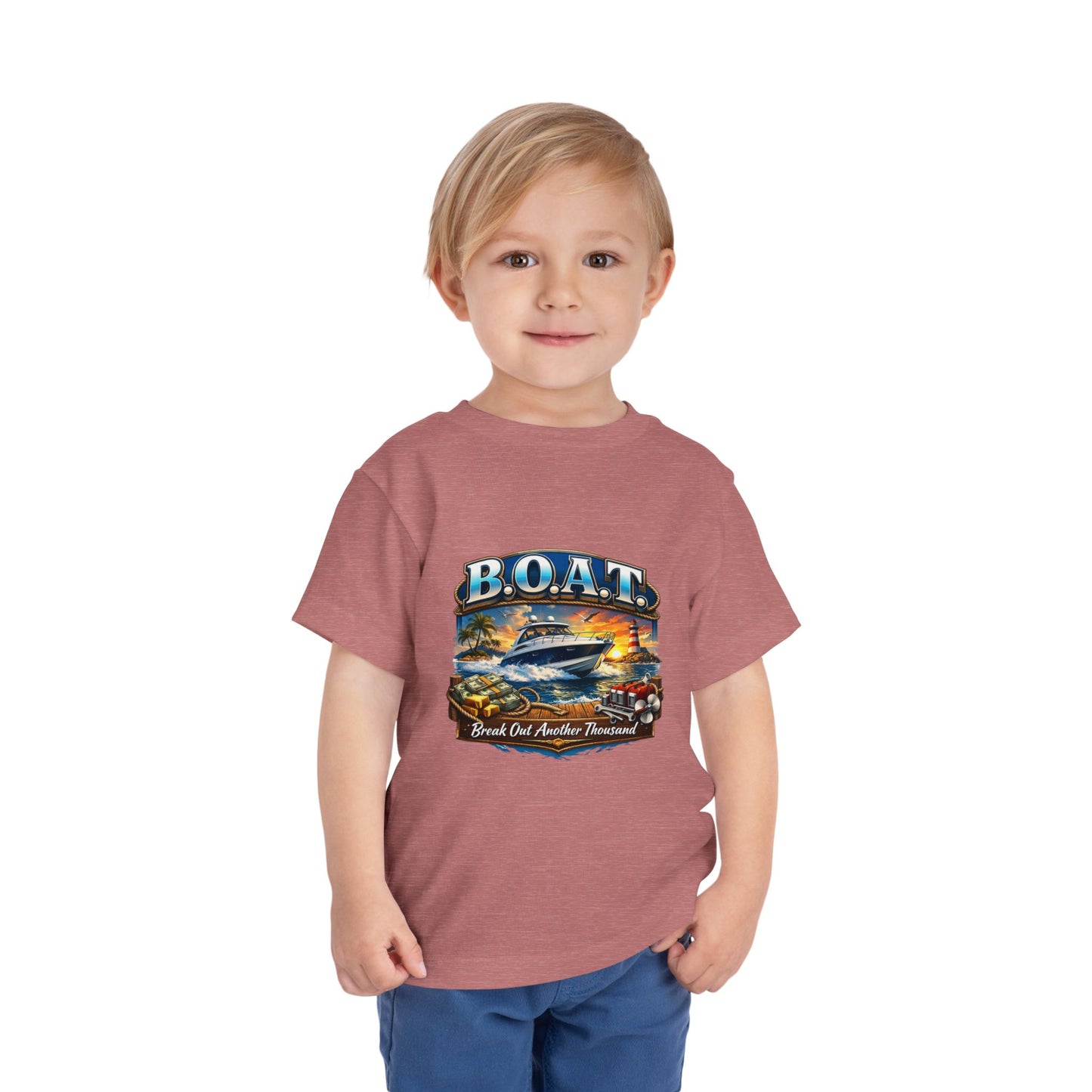 B.O.A.T. Toddler Unisex Short Sleeve Crewneck Tee