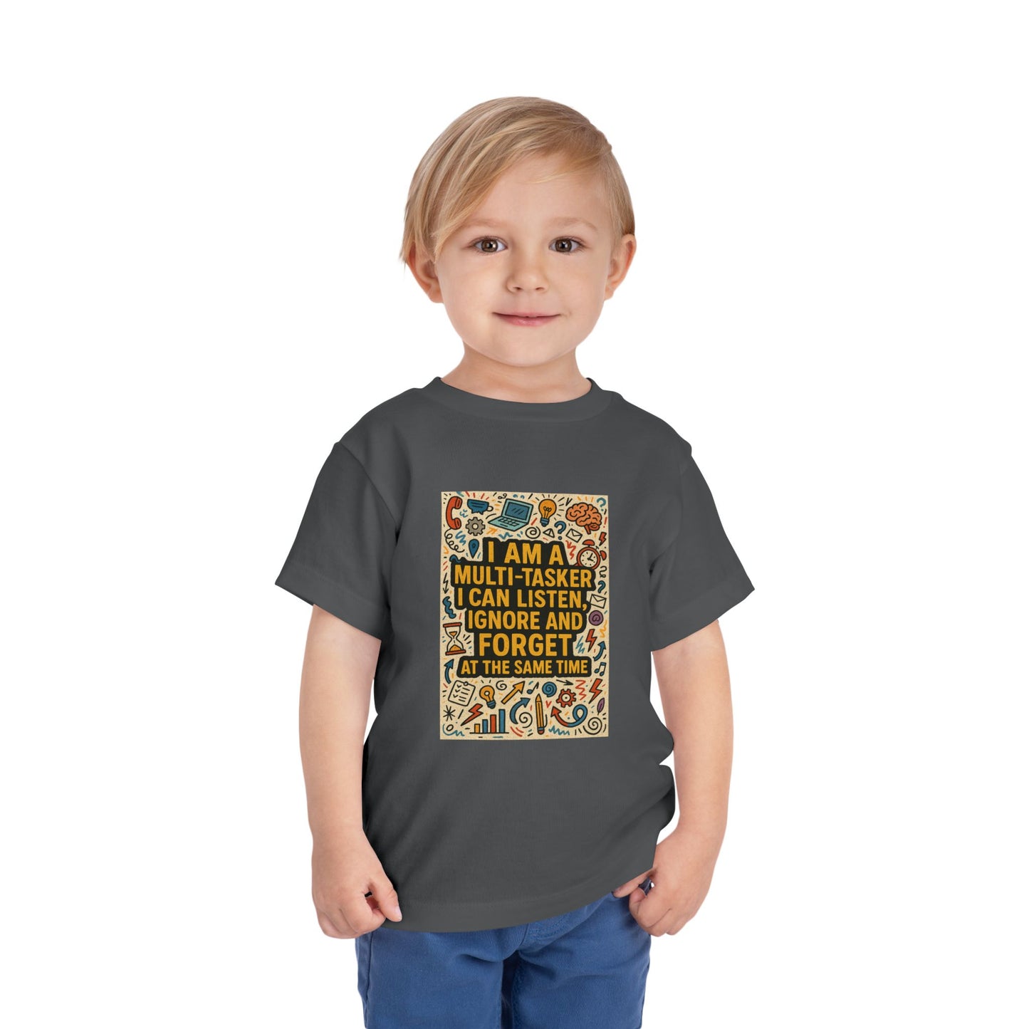 Multi-Tasker Toddler Unisex Short Sleeve Crewneck Tee