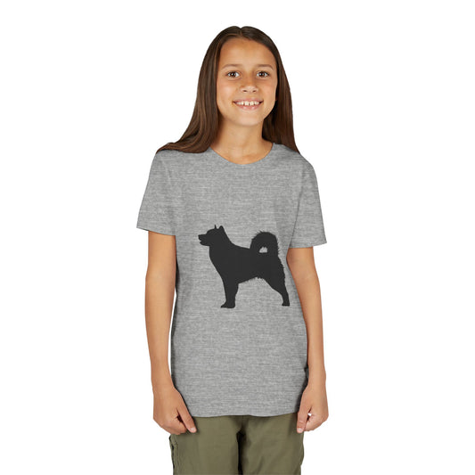 Malamute Silhouette Youth Unisex Short Sleeve Crewneck Tee