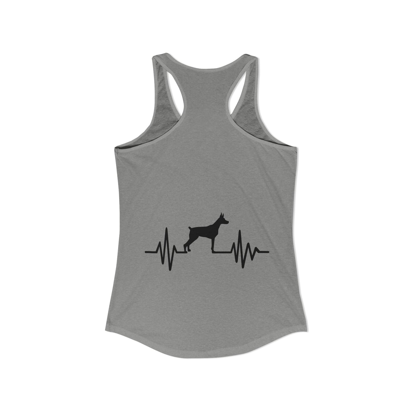 My Heart Beats For Dobermans Women's Racerback Tank