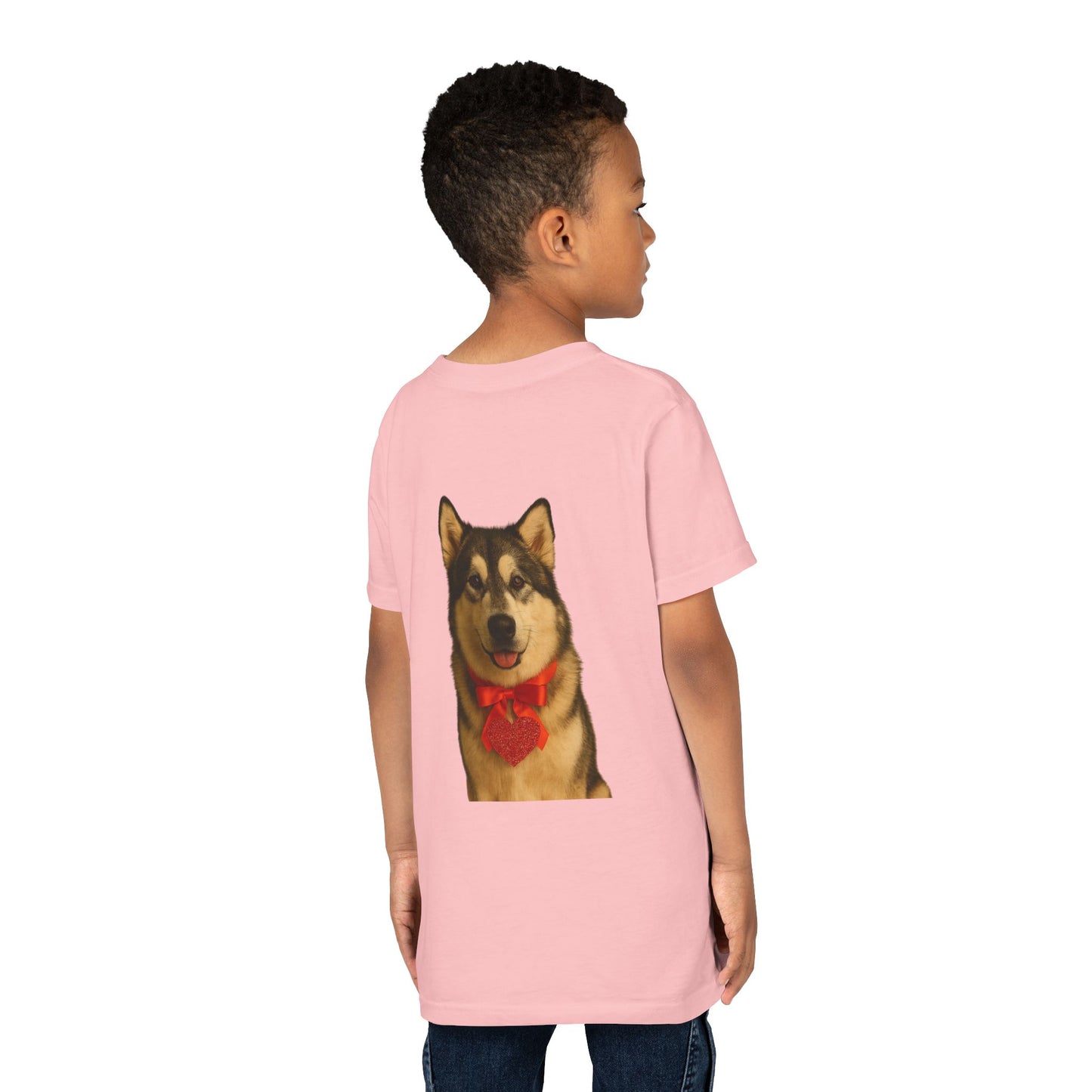 Cupid's Companion Malamute Youth Unisex Short Sleeve Crewneck Tee