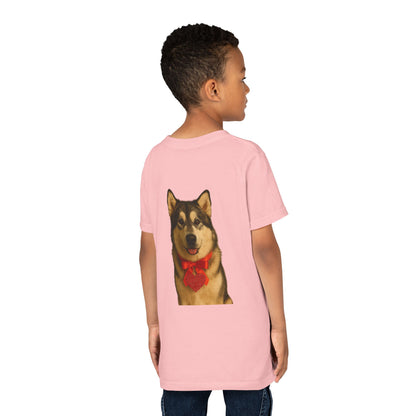 Cupid's Companion Malamute Youth Unisex Short Sleeve Crewneck Tee