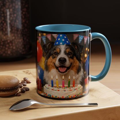 Birthday Buddy Aussie 2-Tone Coffee Mug