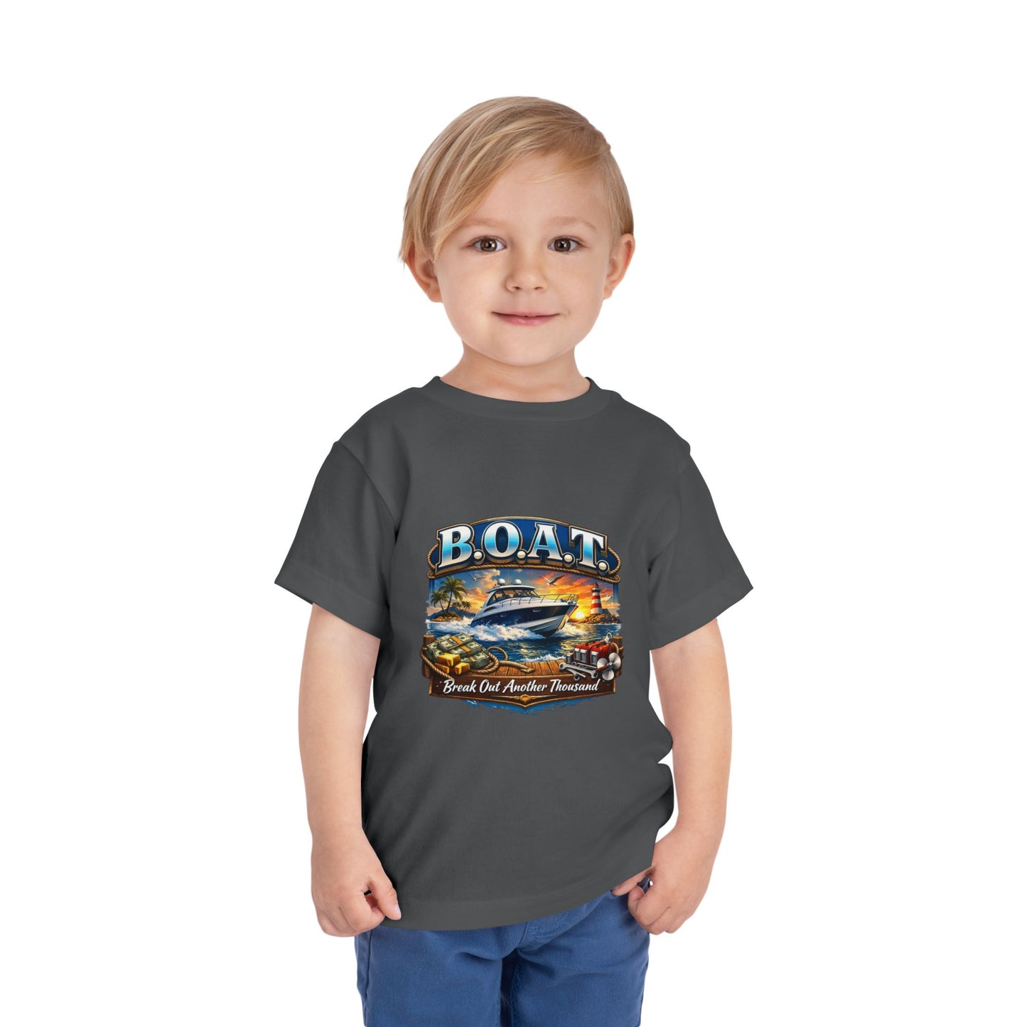 B.O.A.T. Toddler Unisex Short Sleeve Crewneck Tee
