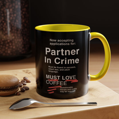 Partner In Crime 2-Tone Coffee Mug