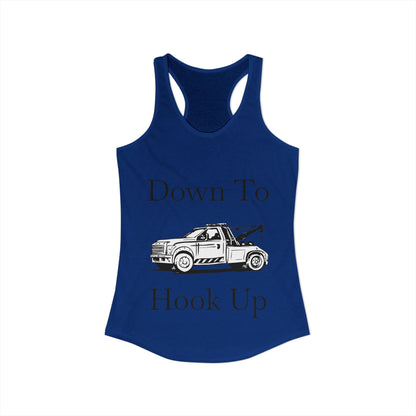 Down To Hook Up Women's Racerback Tank