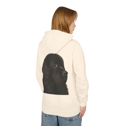 Newfie Head Unisex Lightweight Hoodie