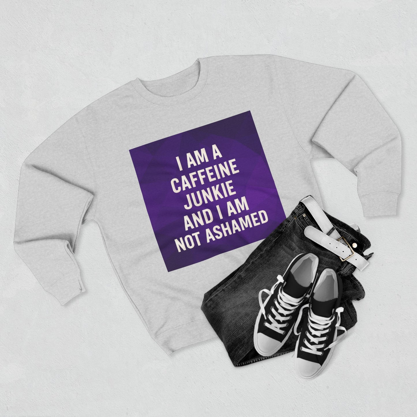 Caffeine Junkie Unisex Crewneck Sweatshirt