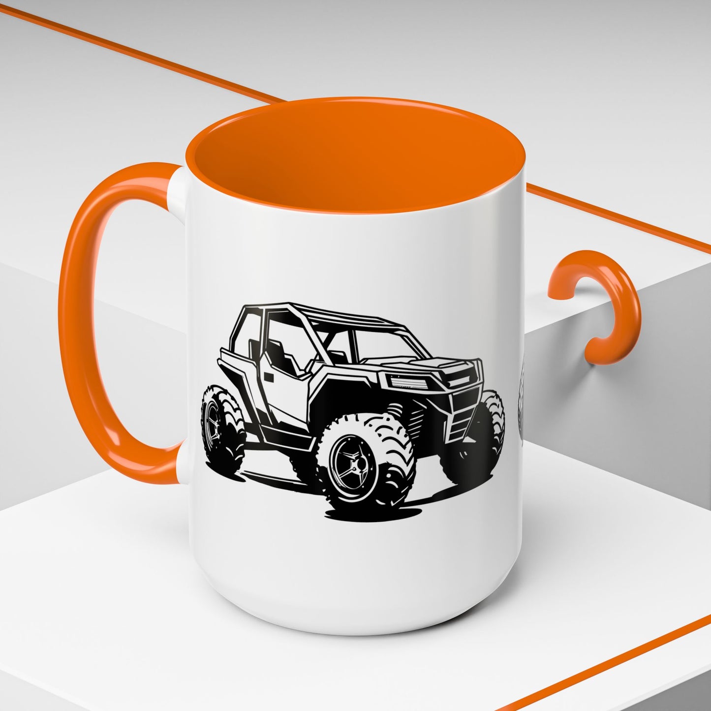 Off The Beaten Path Side By Side 2-Tone Coffee Mug