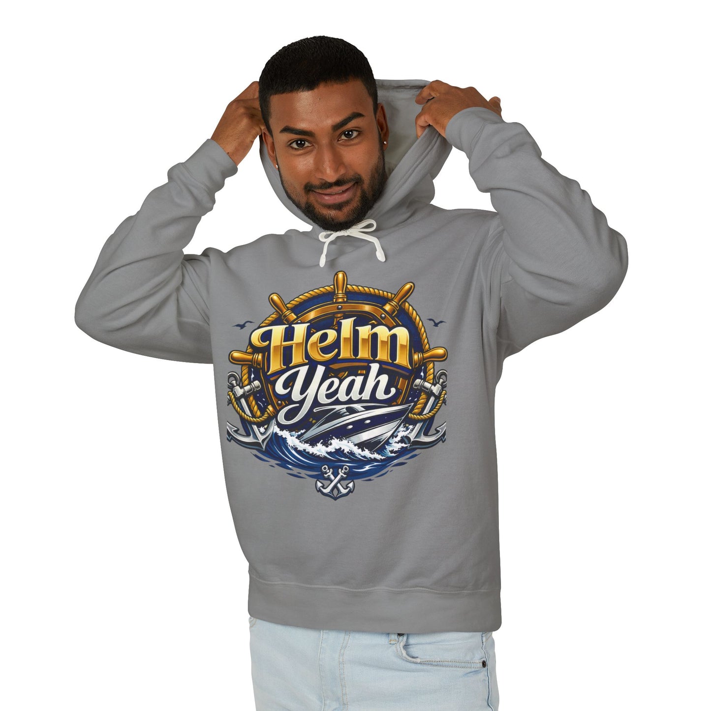 Helm Yeah Unisex Lightweight Hoodie