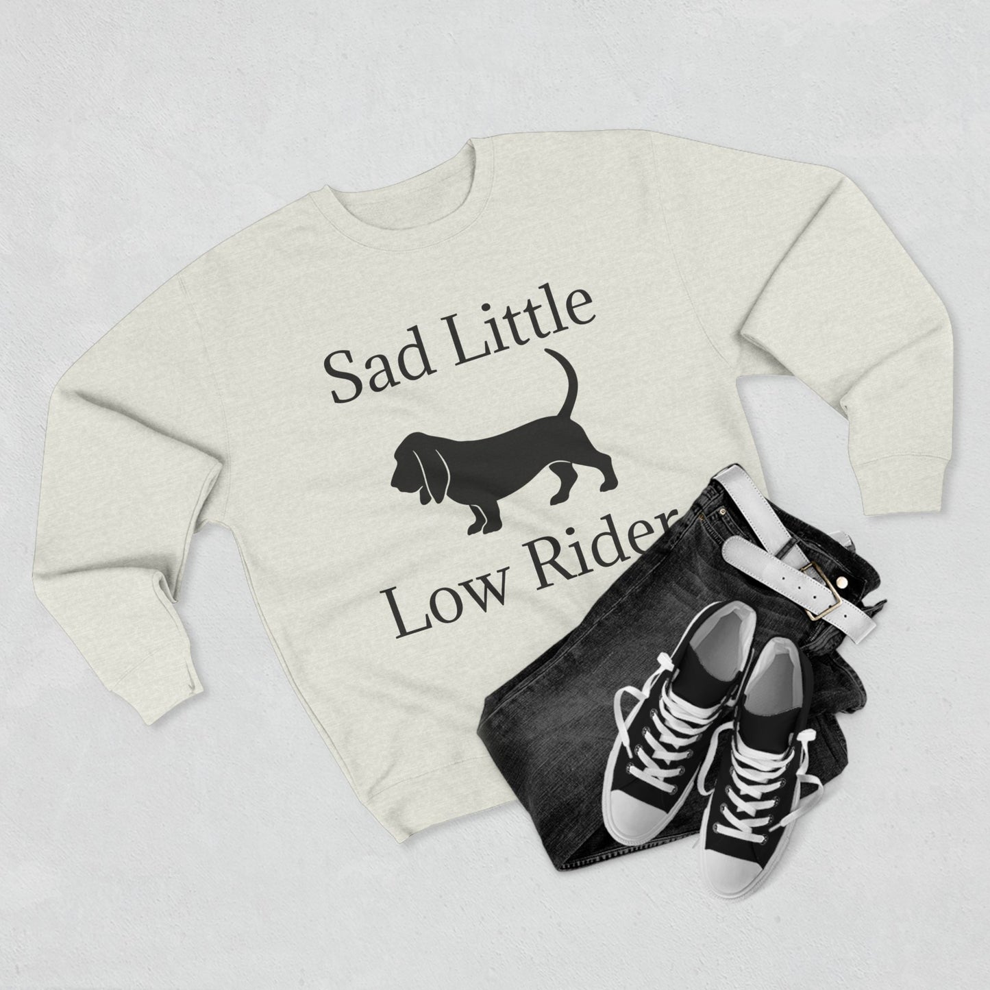 Sad Little Low Rider Unisex Crewneck Sweatshirt