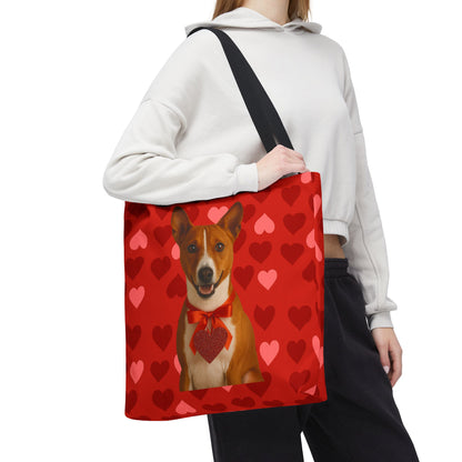 Cupid's Companion Basenji Tote Bag