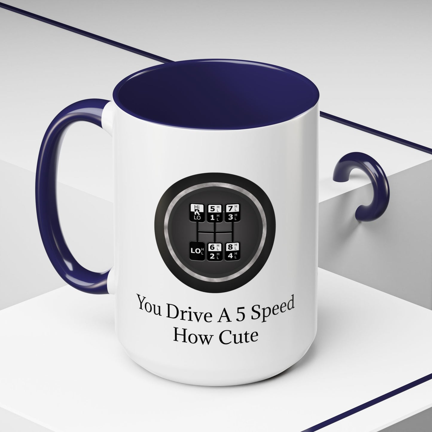 5 Speed How Cute 2-Tone Coffee Mug