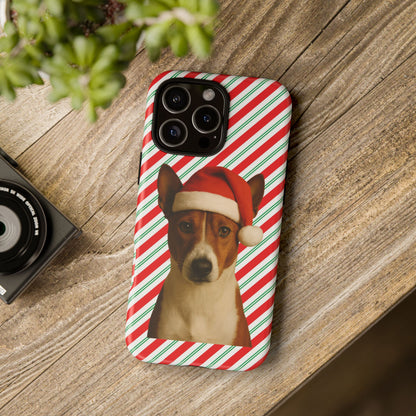 Santa Paws Basenji iPhone Case