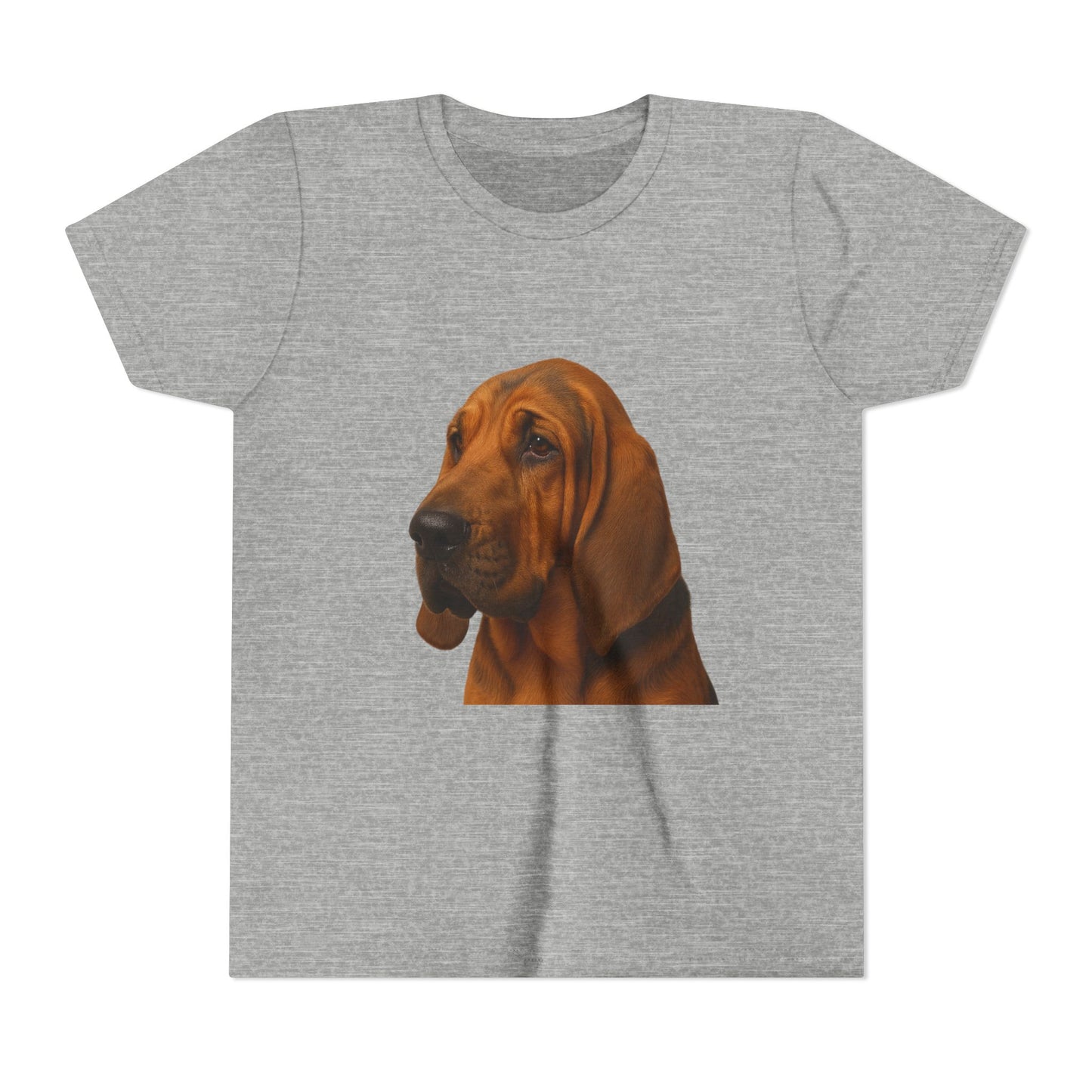 Bloodhound Head Youth Unisex Short Sleeve Crewneck Tee