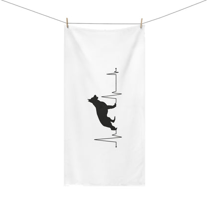My Heart Beats For German Shepherds Mink-Cotton  Beach Towel