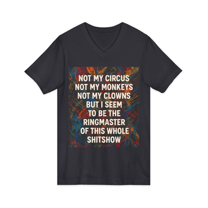 Ringmaster Unisex Short Sleeve V-Neck Tee