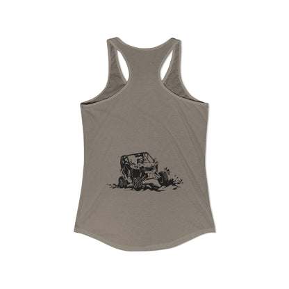 Slingin' Mud Side By Side Women's Racerback Tank