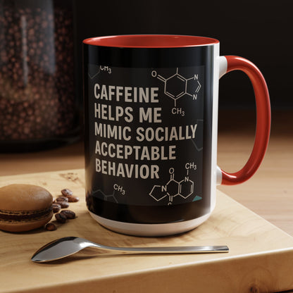 Socially Acceptable 2-Tone Coffee Mug