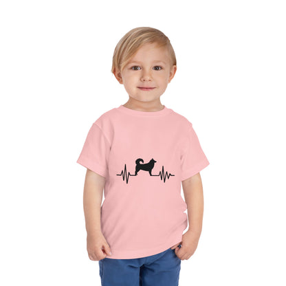 My Heart Beats For Malamutes Toddler Unisex Short Sleeve Crewneck Tee