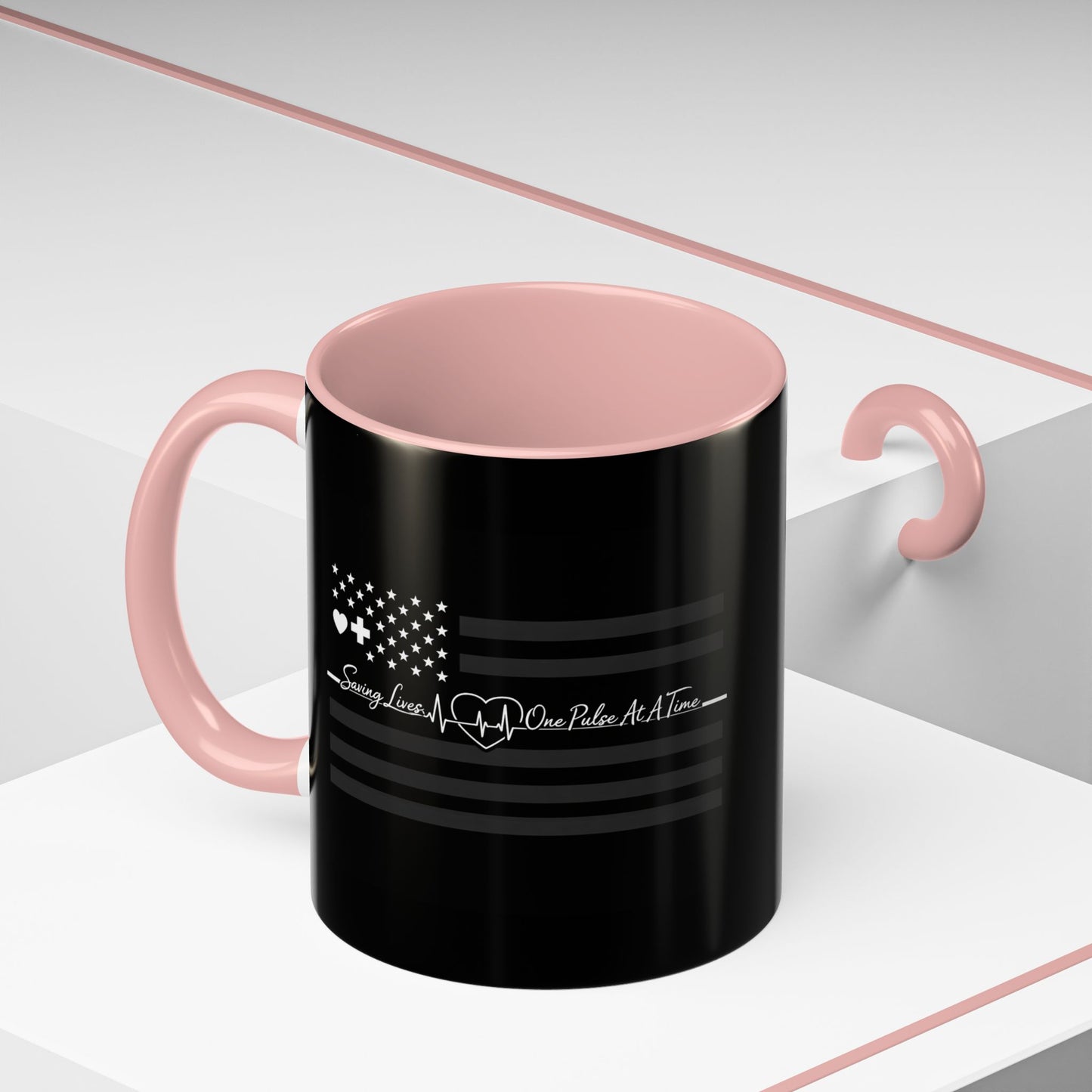 Thin White Line 2-Tone Coffee Mug