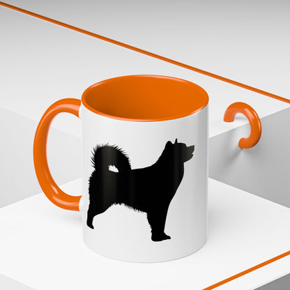 Malamute Silhouette 2-Tone Coffee Mug
