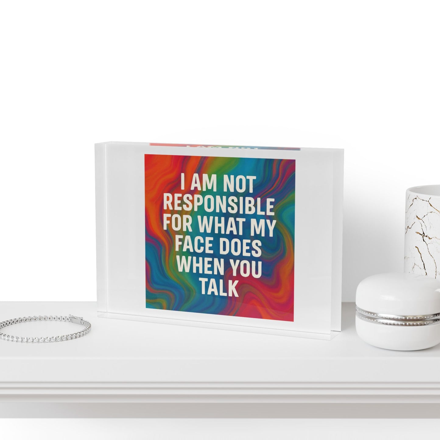 When You Talk Acrylic Photo Block