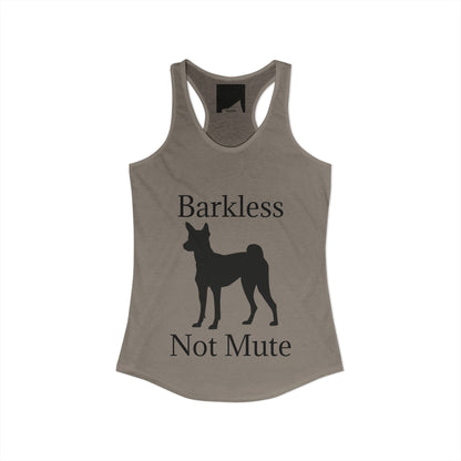 Barkless Not Mute Women's Racerback Tank