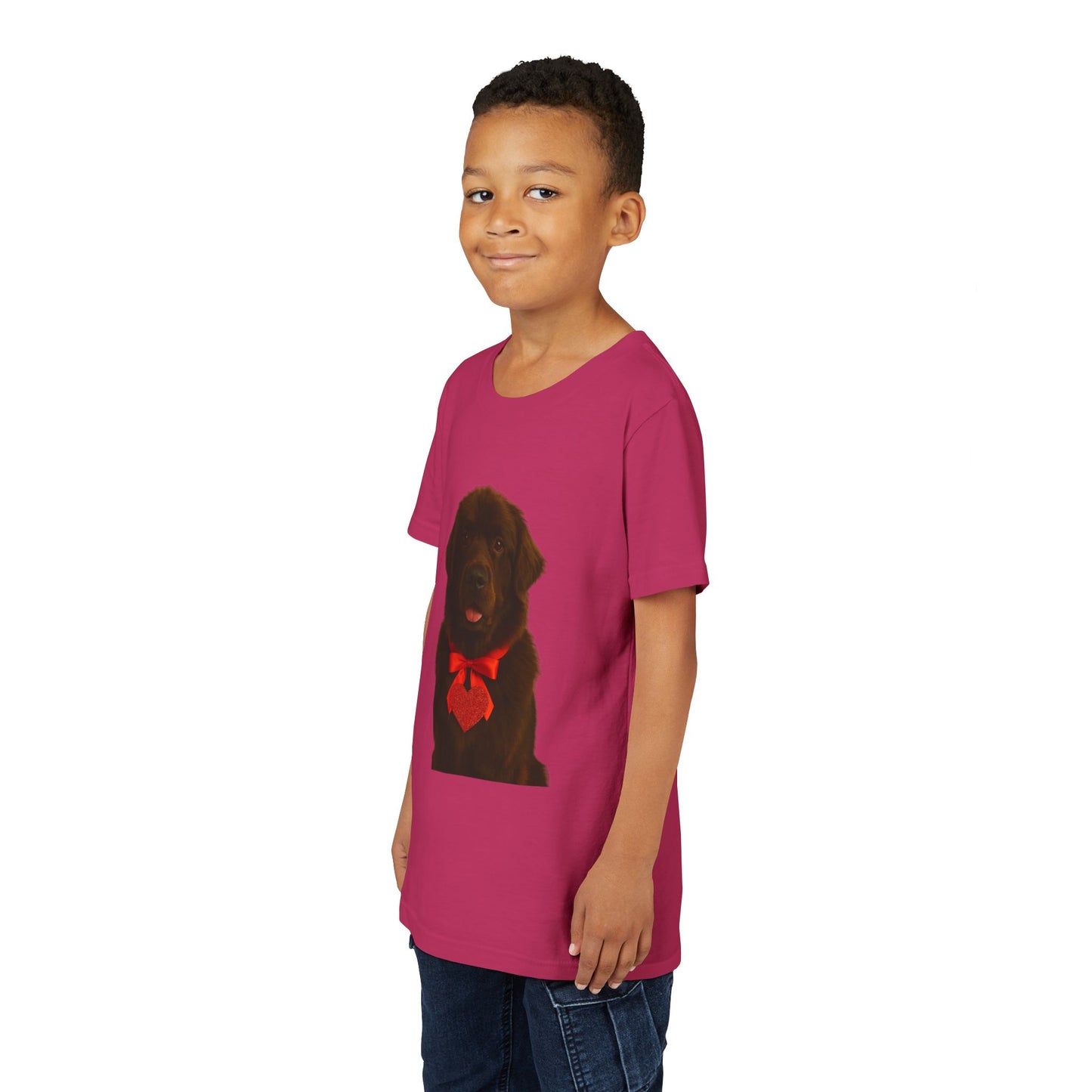 Cupid's Companion Newfie Youth Unisex Short Sleeve Crewneck Tee