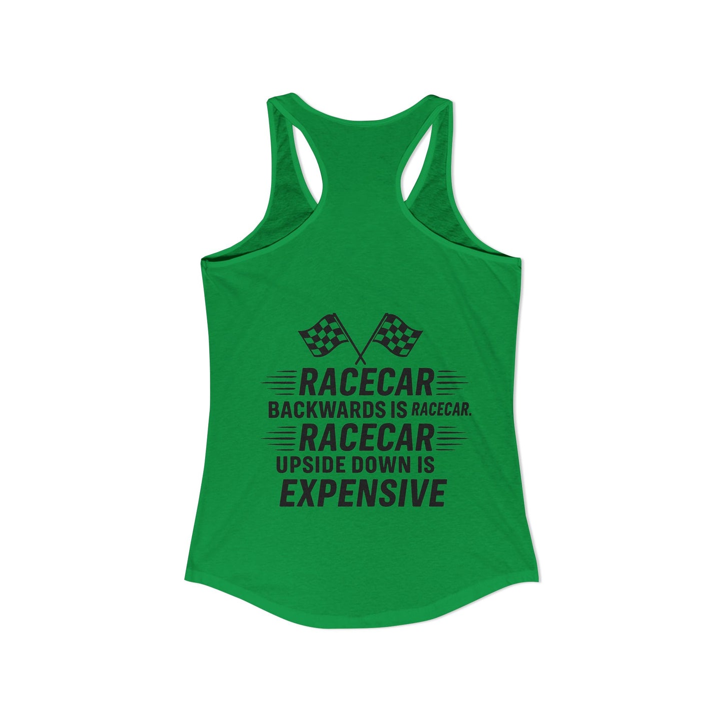 Racecar Backwards Women's Racerback Tank