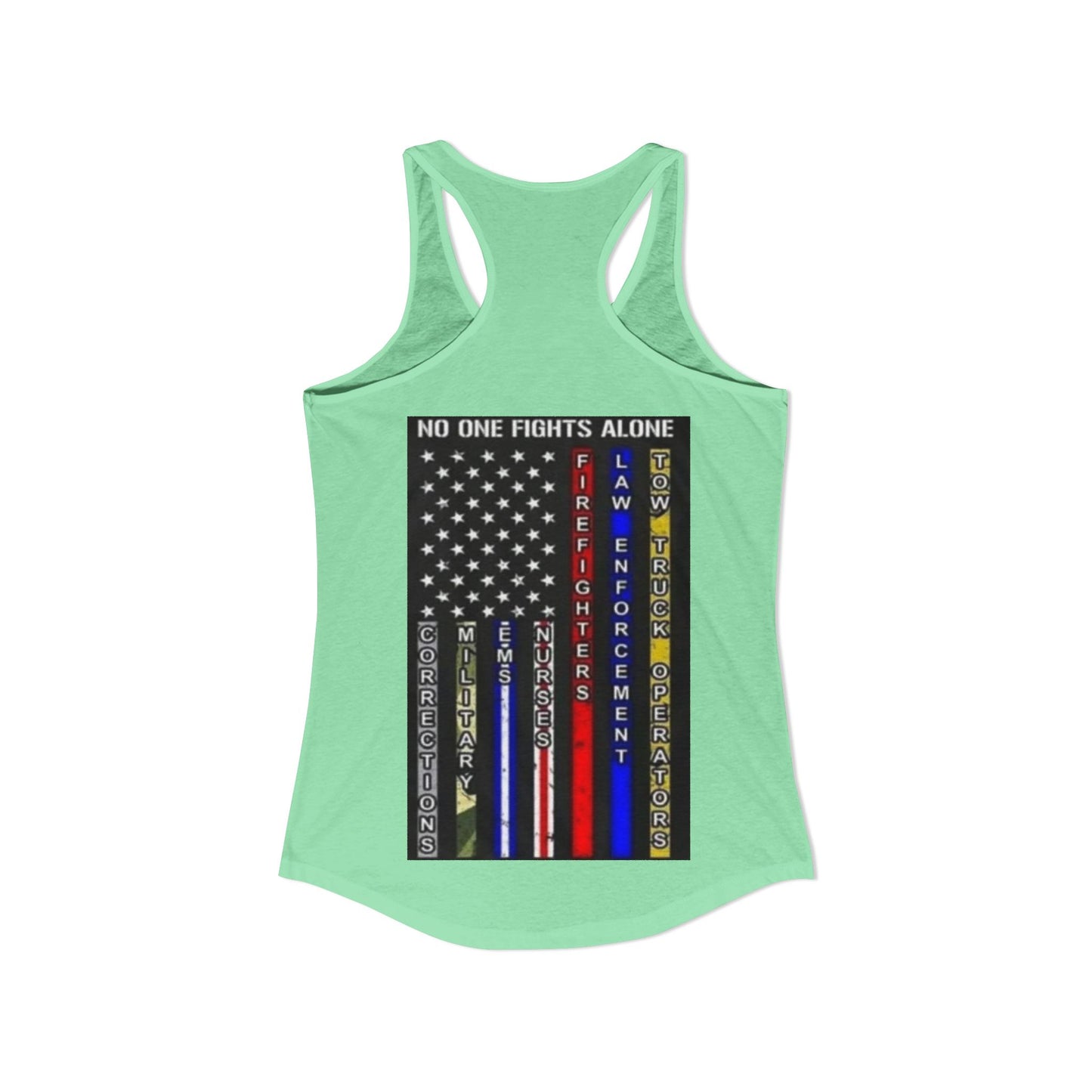 No One Fights Alone Women's Racerback Tank