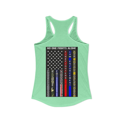 No One Fights Alone Women's Racerback Tank