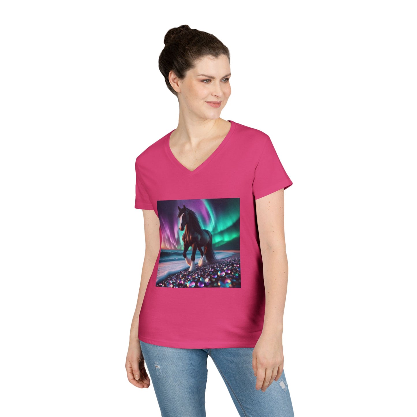 Midnight Magic Women's V-Neck T-Shirt