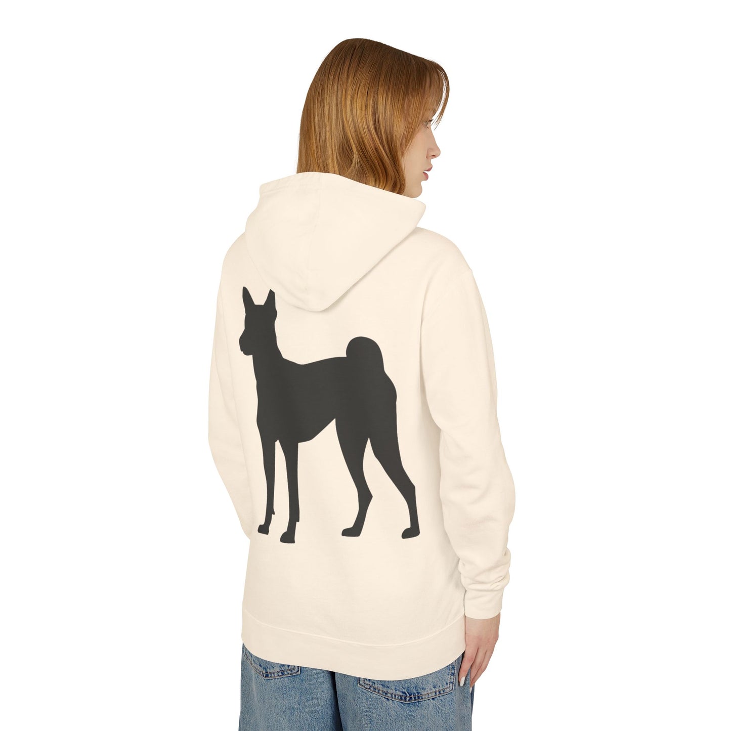 Basenji Silhouette Unisex Lightweight Hoodie