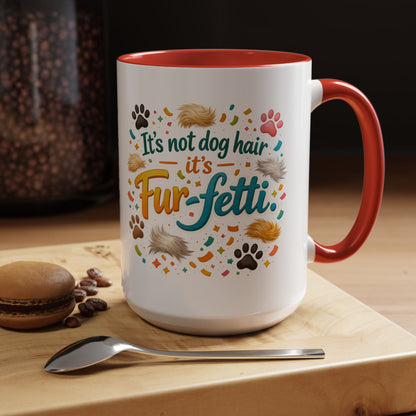 Fur-Fetti Dog 2-Tone Coffee Mug