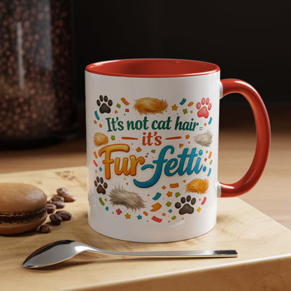Fur-Fetti Cat 2-Tone Coffee Mug