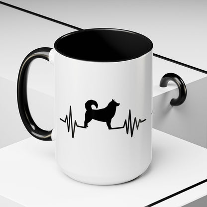 My Heart Beats For Malamutes 2-Tone Coffee Mug